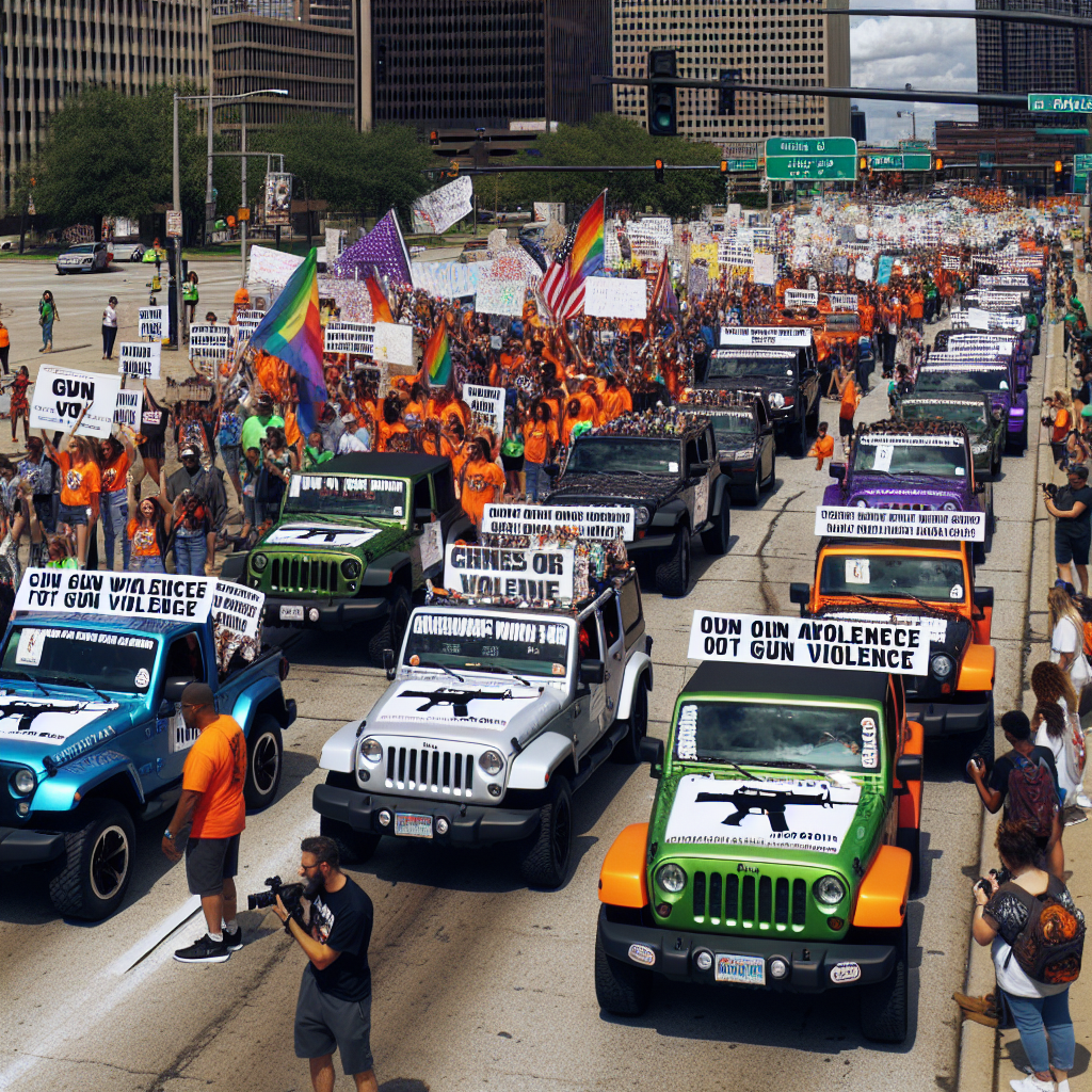 Jeep owners come together to raise gun violence awareness