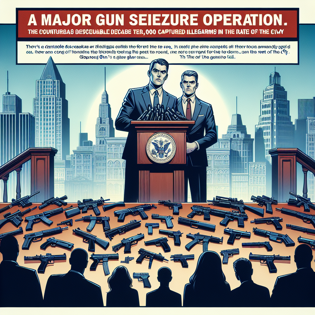 Mayor Adams, Police Commissioner Tisch announce seizure of 3,000 illegal guns in NYC